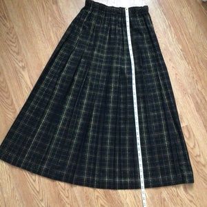 Black and gold pleated maxi skirt,  NWOT